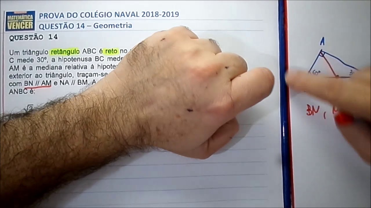 Prova Colégio Naval 2018 2019 Questão 14