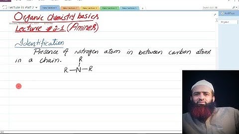 Quetta tv, Organic chemistry basics, lecture # 21, amines,   urdu/hindi