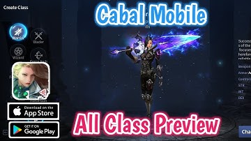Cabal Mobile - All Class Preview English Version | MMORPG (Android/IOS)