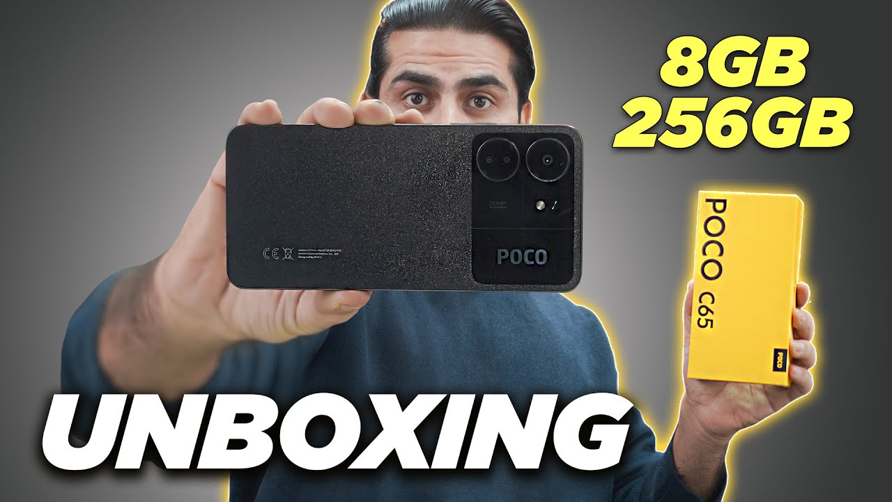 This Phone Comes With 8GB/256GB Under 45K ! ft. POCO C65 Unboxing In  Pakistan 