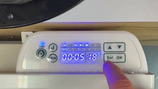 How to Set the Time and Date Accona Panel Heater