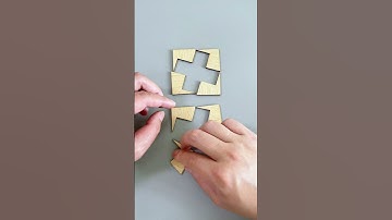 How do you build two crosses with these seven pieces?#puzzles  #IQ #iqtest