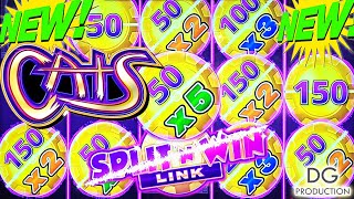 💥HOT NEW SLOT💥SPLIT N' WIN LINK CATS MULTIPLIER ALL BONUSES TRIGGERED IGT @Yaamava