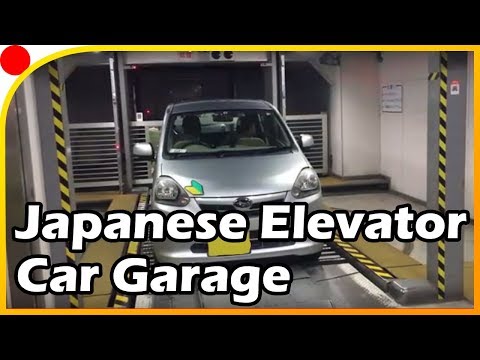 Magical Japanese Elevator Car Garage in Gifu