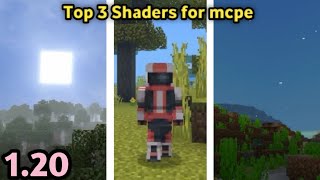 Top 3 best shaders for Minecraft pocket edition 1.20🤯🤯