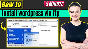 How to install WordPress over FTP?