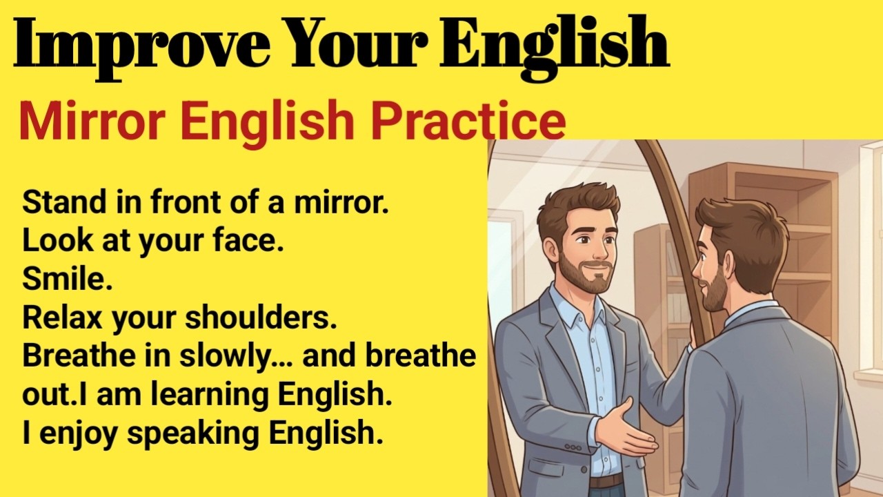 Speak English Fluently and Confidently | Mirror English Lesson #englishforbeginners #learnenglish