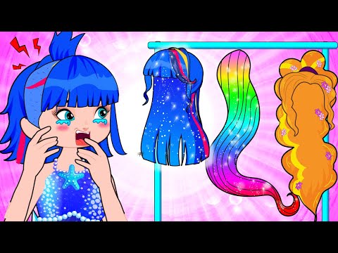 Lisa Is Crying! Time for a Hair Makeover ! | Sad Story | Poor Princess Life