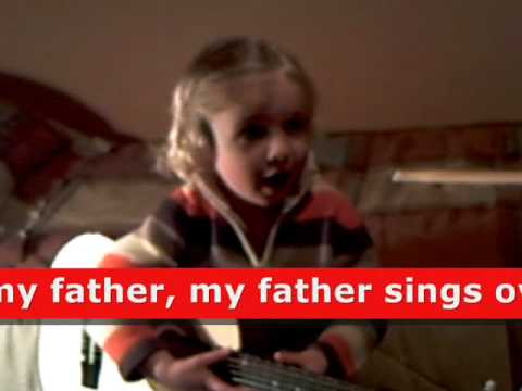 A Toddler sings "Fields of Grace" by Darrell Evans