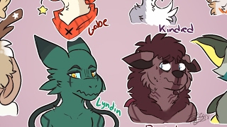 working on fursona ref lol