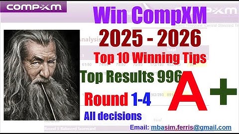 CompXM Guide Round 4 Winning guide and tips to get Top results 960