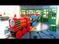 Thomas Wooden Train Series ☆ Roundhouse + Tunnel Course