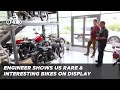 Royal enfield uk technology centre visit  bikes on show in the foyer