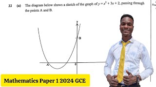 2024 GCE Math Paper 1 | Turning Point & X-Intercepts Explained 📈🔥 (Full Solution)