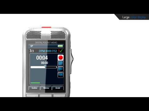 Philips Digital Pocket Memo - Large, high-resolution color display