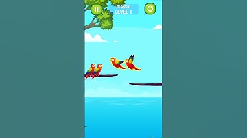 BIRD SORT-COLOR PUZZLE-LEVEL-(1)🕊🦅#short #shorts #viral #games #gaming #mqehgaming