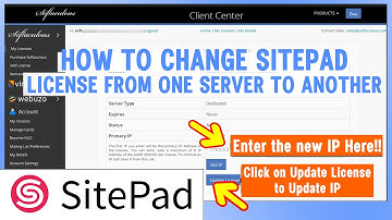 How to change Sitepad License from one Server IP to another?