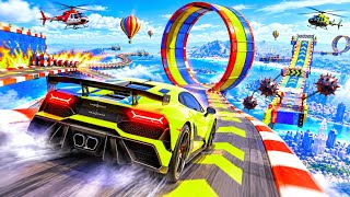 Mega Ramp Car Stunts INSANE Challenges & Impossible Stunt Tasks! ( MEGA RAMPS  LV. 11 to 15 ) screenshot 3