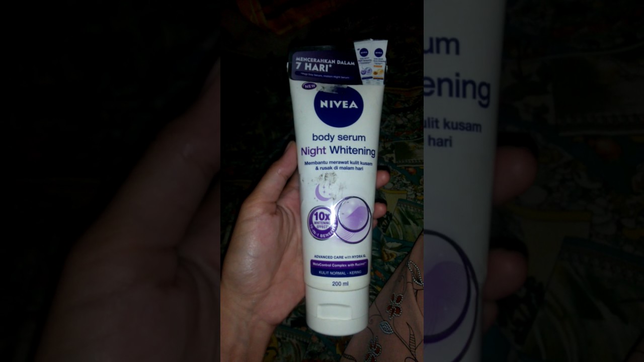 nivea body serum night
