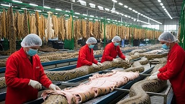 Inside the Python Leather Factory – (Full Process) How Ultra-Luxury Exotic Skin Boots Are Made