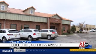 Hanceville police chief, 4 officers arrested following dispatcher's death