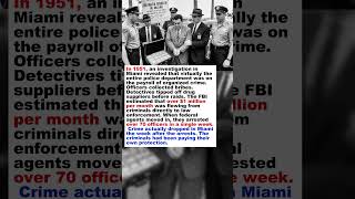 The Entire Miami Police Department Was Working for the Criminals. #shorts #darkhistory