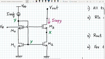 Analog VLSI Design Lecture 24 Part 2: Low voltage and High swing Cascode Current Mirror circuit