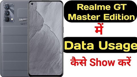 How to show data Usage in Realme GT Master Edition || Realme GT Master Edition data Usage ||