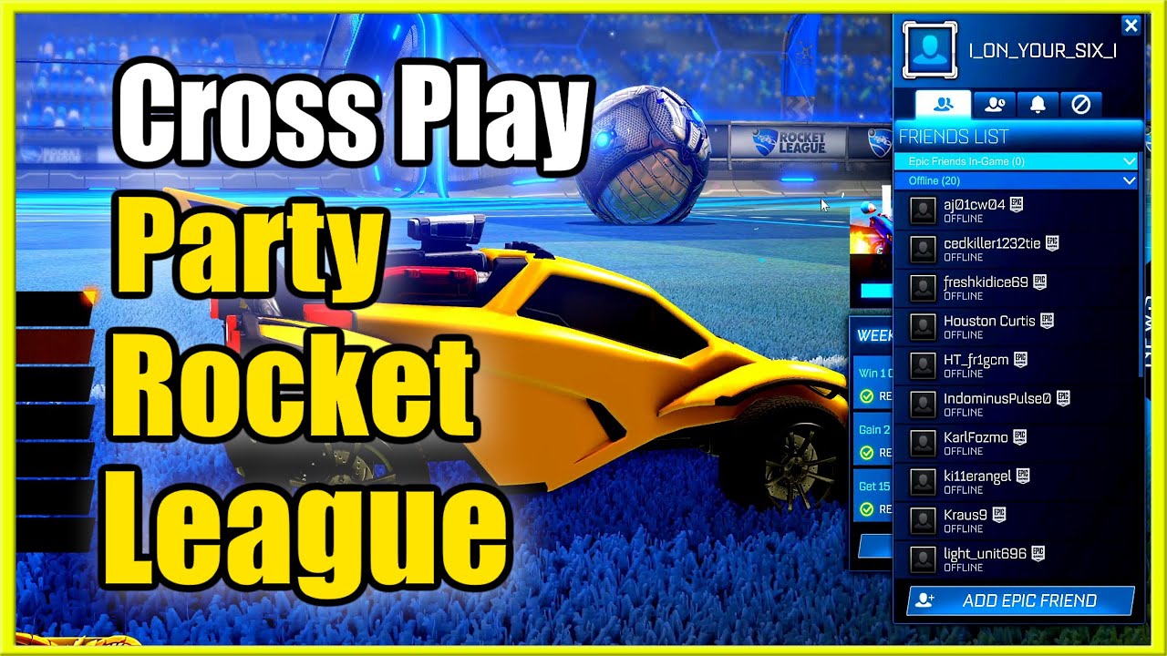 How To Create Cross Platform Parties In Rocket League Ps4 Pc Xbox Switch Fast Method Youtube