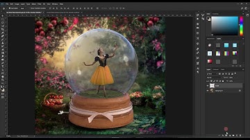 How to place a subject into a snow globe in Photoshop