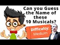 Can you correctly guess the musicaland the song  the theatre nerd