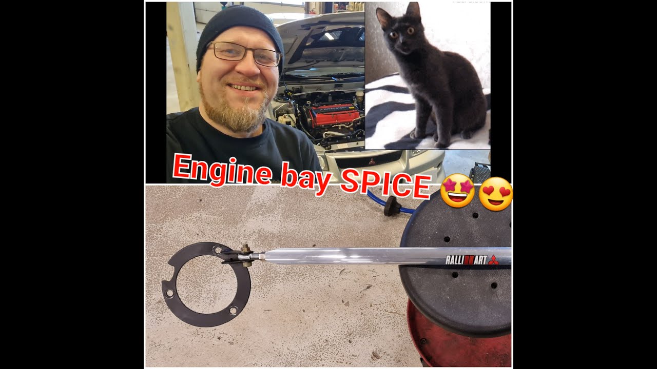 Its All In The Details:"Cusco Carbonfibre Strutbrace".Mitsubishi Lancer Evo6 TME Enginebay Goodness