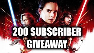 Star Wars The Last Jedi Tickets Giveaway! (200 Subscriber Giveaway)