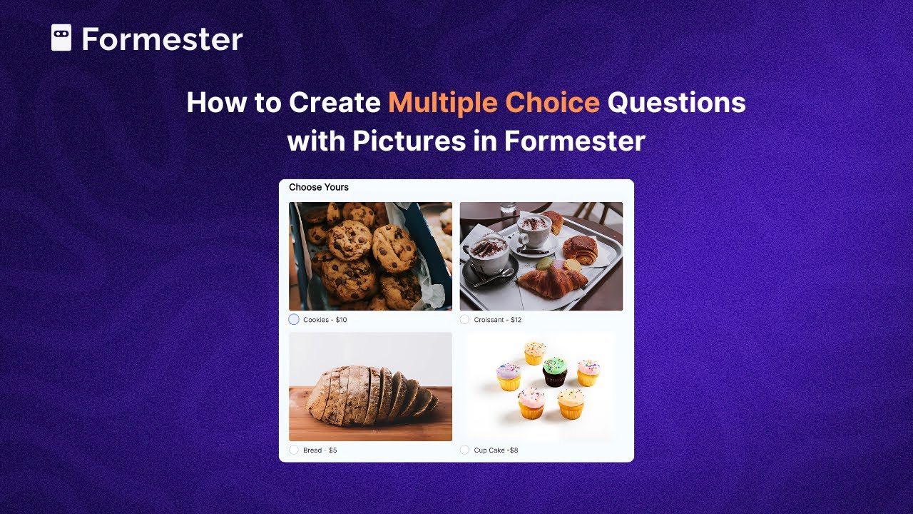 How to Create Multiple Choice Questions with Pictures in Formester ...