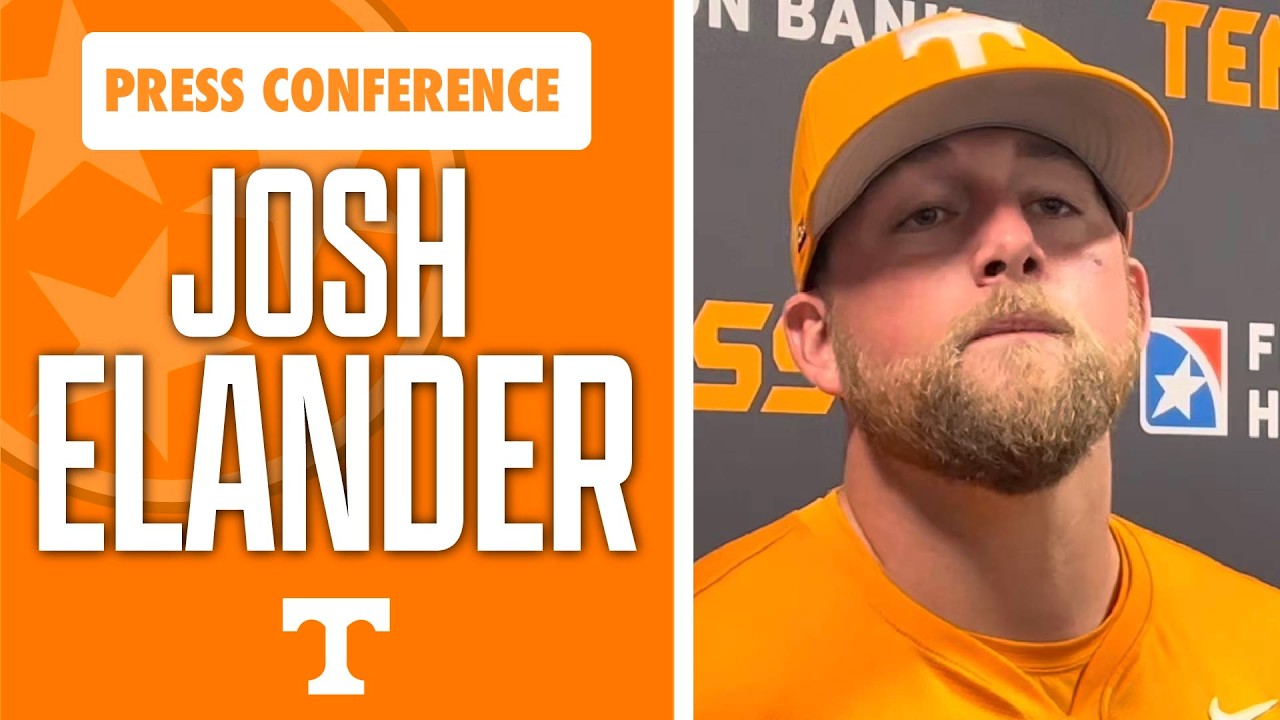 Главный тренер бейсбольной команды Университета Теннесси Джош Эландер анализирует победу со счето...