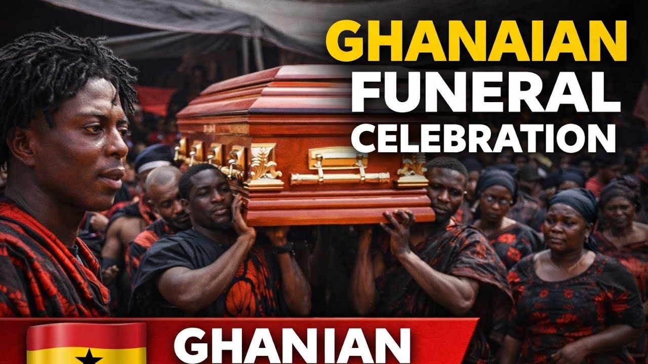 A massive Ghanaian cultural funeral celebration 