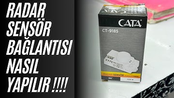 Radar Sensör Bağlantısı