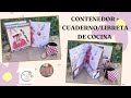 CONTENEDOR CUADERNO LIBRETA DE COCINA - CHALLENGER MAYO 2025 - DT ESTER - MY SCRAP SHOP #scrap