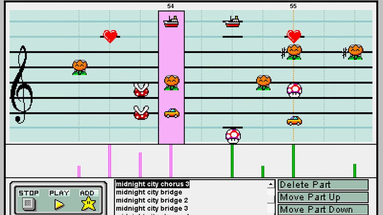 M83 - Midnight City - mario paint composer