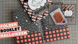 How to Make a Halloween Pocket Folder Booklet | Ephemera & Photo Storage