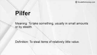 Celebrity Pilfer Meaning Wealth