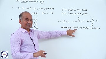 Group 17 L II (Anomalous behaviour of Fluorine, reactivity of halogens with hydrogen, oxygen)