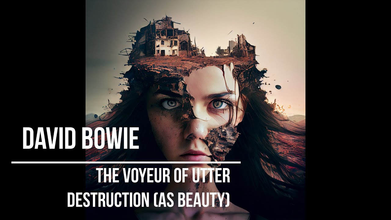 David Bowie The Voyeur Of Utter Destruction As Beauty Lyrics Video With Ai Generated Images