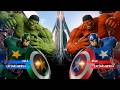 Red Hulk &amp; Captain America VS Hulk &amp; Green Captain America - Marvel vs Capcom Infinite