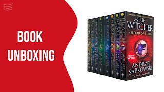 Andrzej Sapkowski Witcher Series Collection 8 Books Set Season of Storms (On Netflix - Book Unboxing