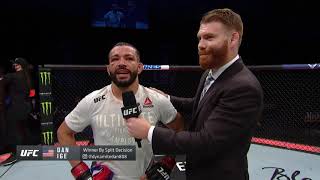 UFC Florida: Dan Ige Octagon Interview