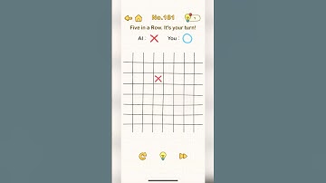 Brain Out level 181 Stage No.181 Five in a Row. It’s your turn!#brainout #brainoutgame#brainoutlevel