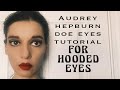 Audrey Hepburn Style Doe Eyes - Winged Eyeliner Tutorial for Hooded Eyes (yes, it can be done!)