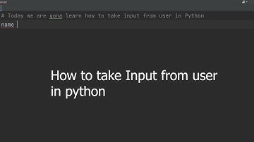 How to take Input from user in Python using Pycharm