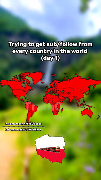 trying to get sub/follow from every country in the world (day 1) #shorts #map #geography #mapping